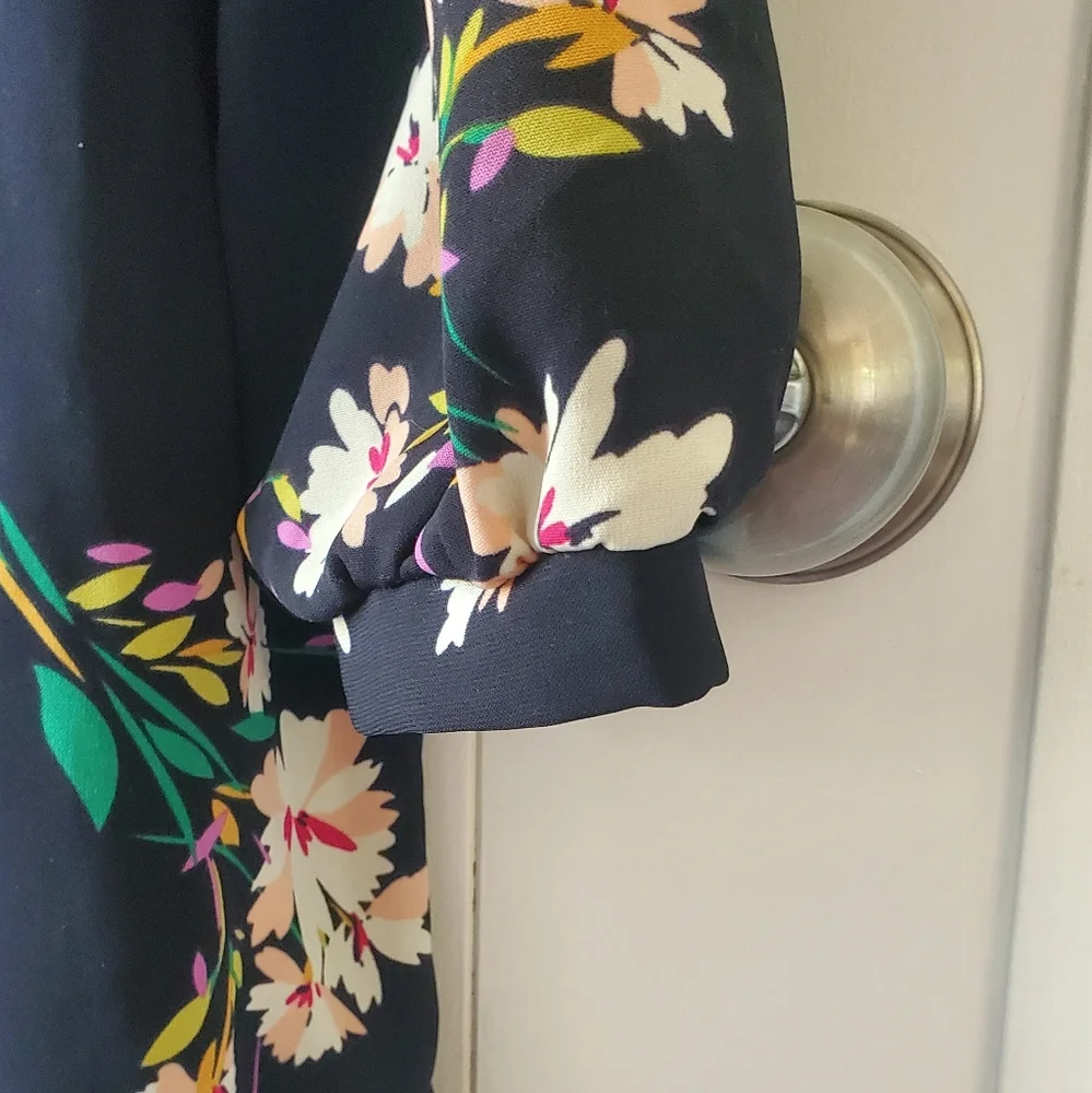 Lulus M floral dress black - Picture 4 of 5